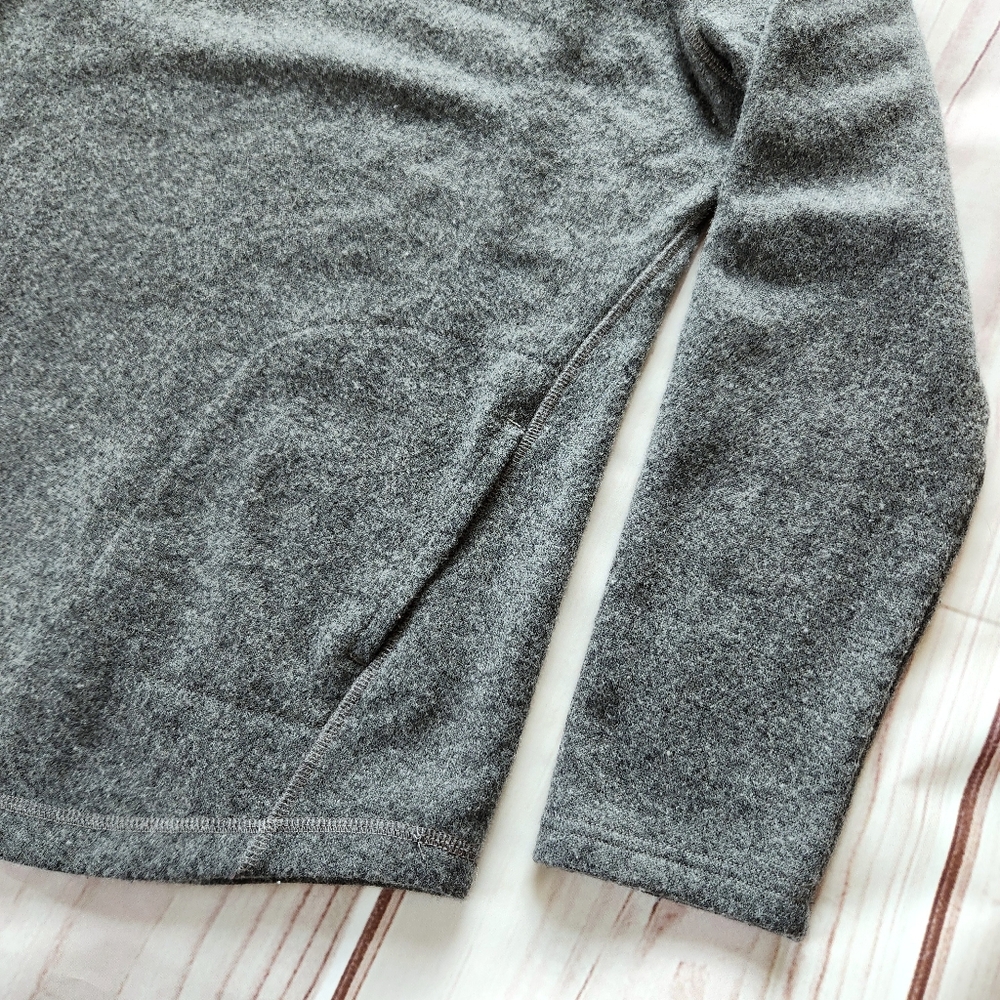 PrAna "Ziller Tunic" Wool Blend Sweater Heather Grey Gray | Women's Size M - Picture 3 of 8